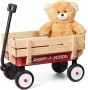 Radio Flyer My 1st Steel & Wood Toy Wagon with Teddy Bear